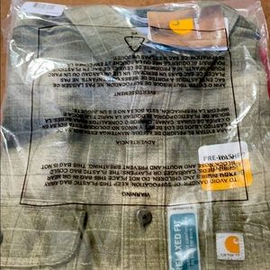 Cathartt men’s medium flannel brand new in plastic